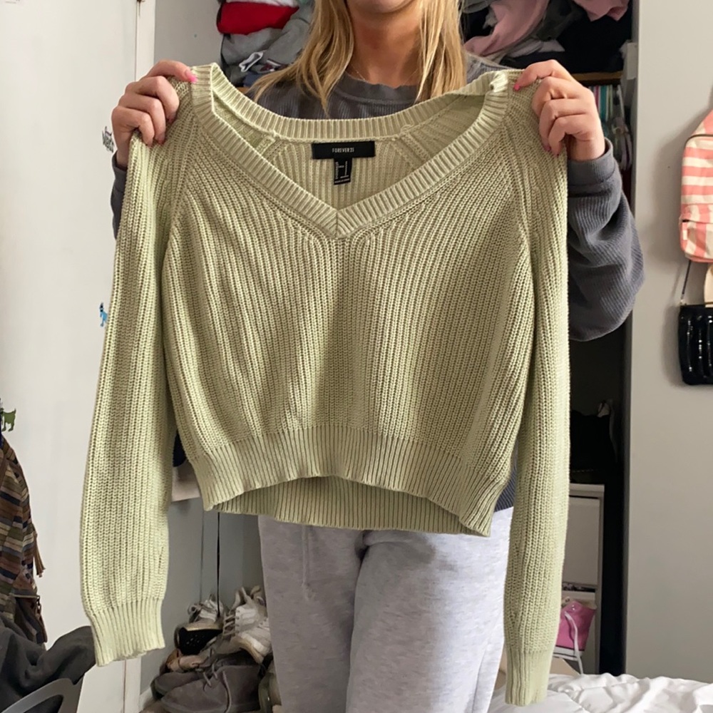 Green sweater